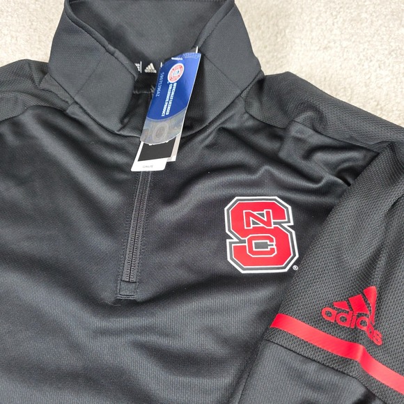adidas Other - Adidas NC State Wolfpack Pullover Mens Large Black Climalite Quarter-Zip NCAA